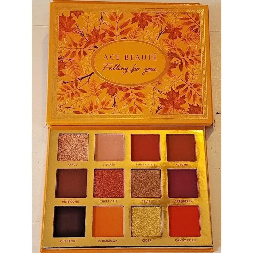 Ace Beaute Falling for You Eyeshadow Palette 12 Pan Pressed Powder Fall Color